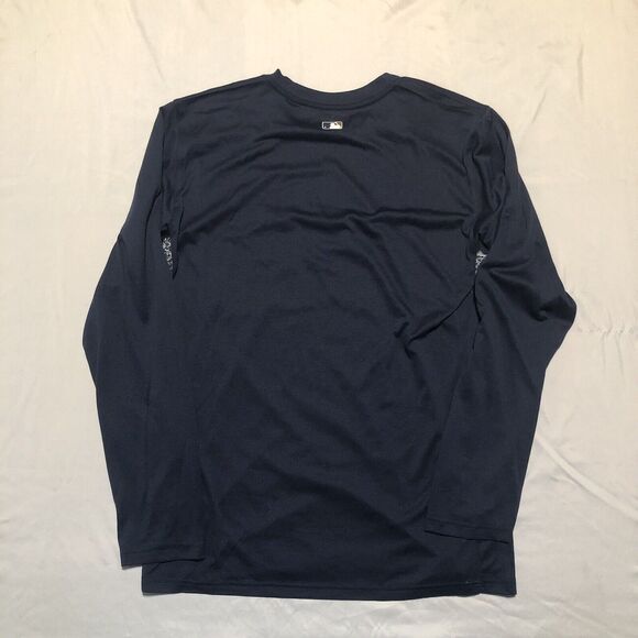 EUC Brewers Shirt Men's Medium Nike Dri-Fit Milwaukee MLB Baseball Navy Blue - Picture 2 of 8